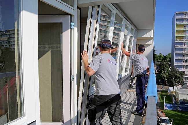 Prefab renovatieproject Heerlen - installatie